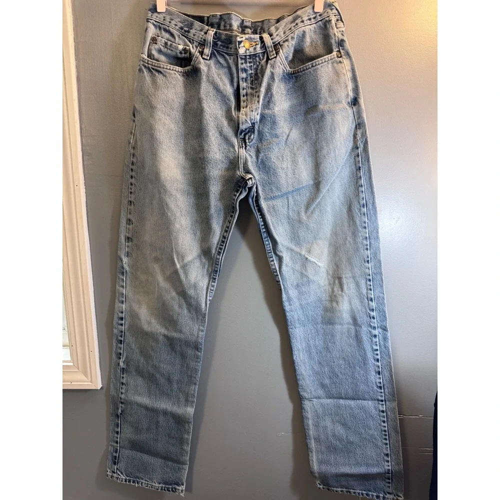 Wrangler Mens Regular Fit Blue Denim Jeans Size‎ 35x34